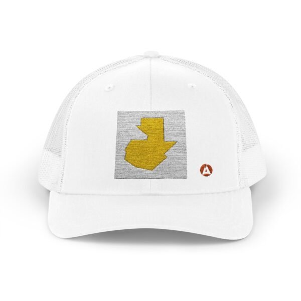 Gorra snapback con el mapa de Guatemala es la gorra casual perfecta para los amantes de los viajes y la aventura.