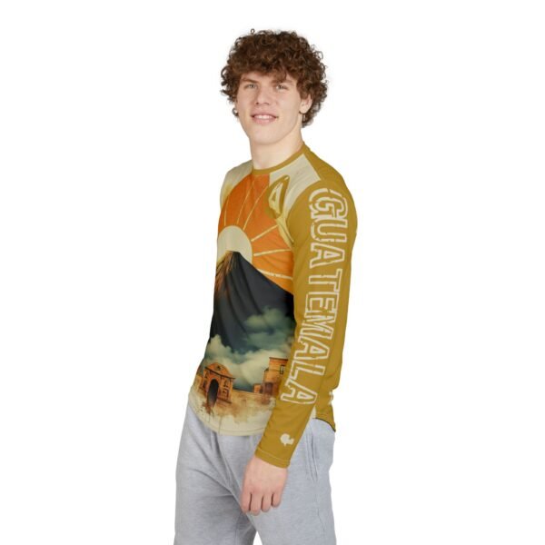 Camisa de manga larga con protección UV para hombre, diseño de La Antigua, perfecta para excursiones y senderismo.