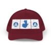 Elegante gorra de camionero con mapa de GUATE, perfecta para aventuras al aire libre.
