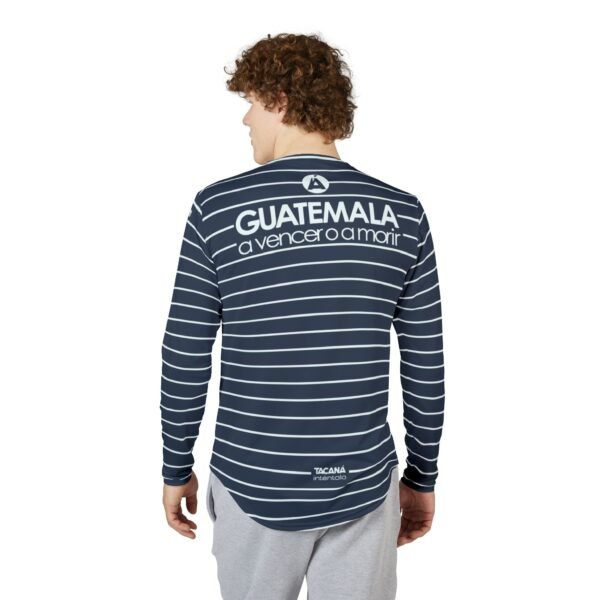 Camisa de GUATE de manga larga con protección UV para hombre, perfecta para aficionados al fútbol, viajes o regalo.