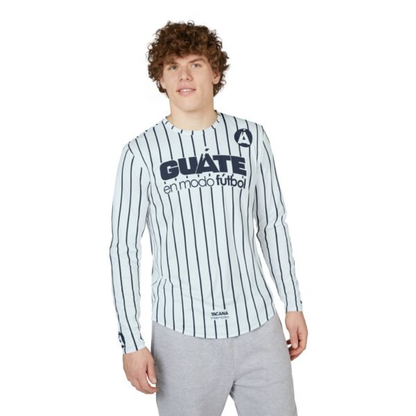 Camisa de GUATE de manga larga con protección UV para hombre, perfecta para aficionados al fútbol, ​​viajes o regalo.