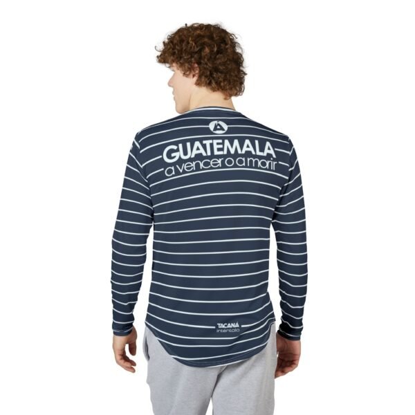 Camisa de GUATE de manga larga con protección UV para hombre, perfecta para aficionados al fútbol, viajes o regalo.