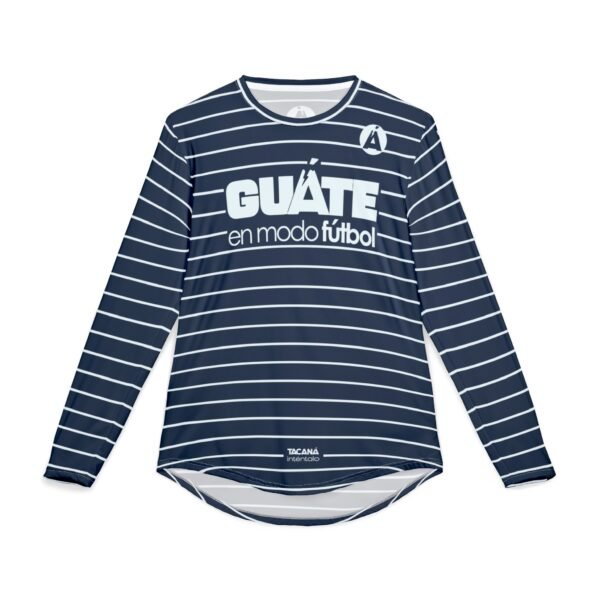 Camisa de GUATE de manga larga con protección UV para hombre, perfecta para aficionados al fútbol, viajes o regalo.