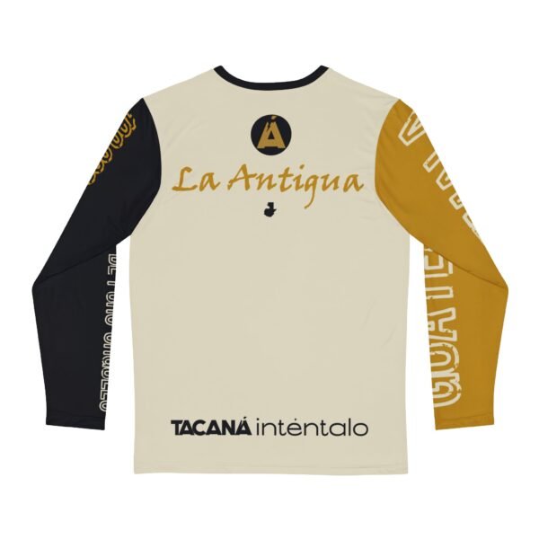 Camisa manga larga de hombre con diseño de La Antugua, ideal para vacaciones, viajes y ropa casual para el día a día.