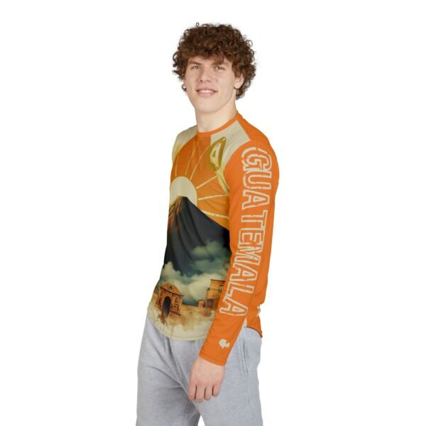 Camisa de manga larga con protección UV para hombre, diseño de La Antigua, perfecta para excursiones y senderismo.