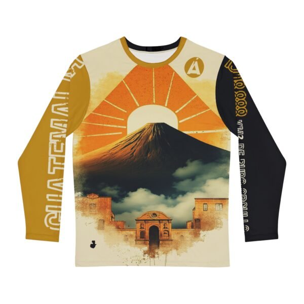 Camisa manga larga de hombre con diseño de La Antugua, ideal para vacaciones, viajes y ropa casual para el día a día.