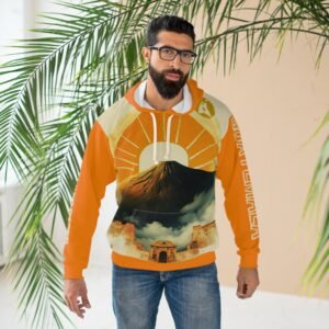 3216039494174107294_2048.jpeg Luce con estilo esta vibrante sudadera con capucha de La Antigua, perfecta para amantes de actividades al aire libre.