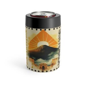Portalatas "La Antigua Guatemala", aislante personalizado para bebidas, regalo perfecto para viajeros.