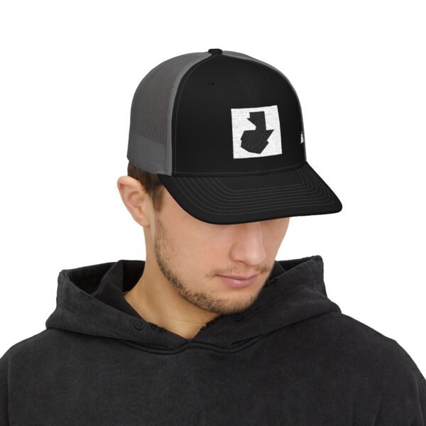 Gorra Texas Arrow, bordada con mapa de GUATE, estilo casual, para amantes de las actividades al aire libre.
