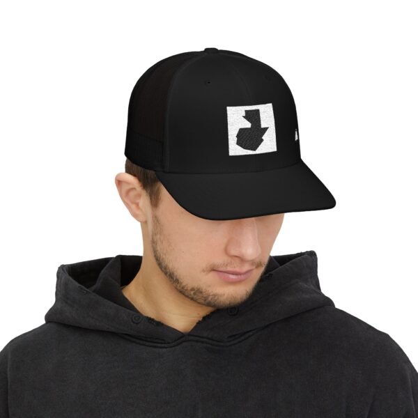 Gorra Texas Arrow, bordada con mapa de GUATE, estilo casual, para amantes de las actividades al aire libre.