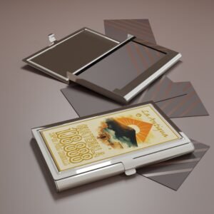 Tarjetero elegante con diseño La Antigua, organizador elegante para profesionales, regalo único para emprendedores.